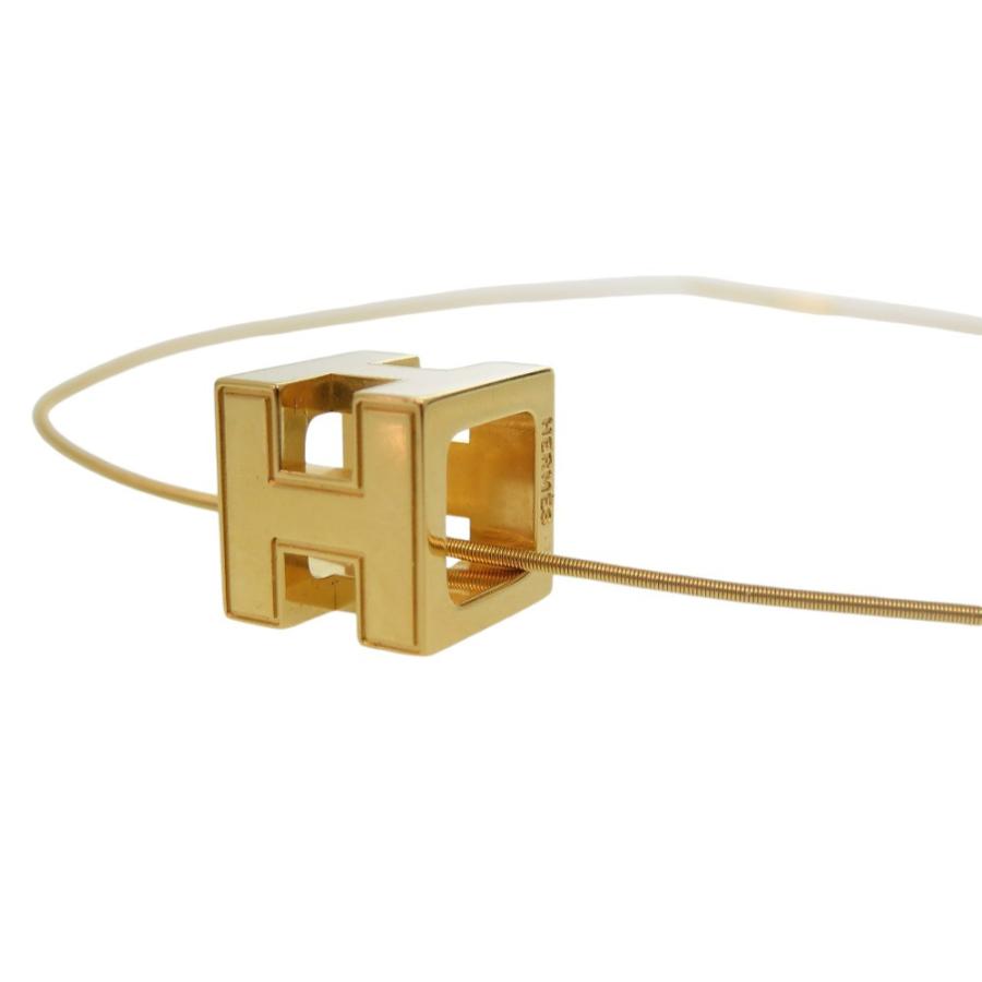 HERMES（エルメス） カージュ ド アッシュ Hキューブネックレス メタル 