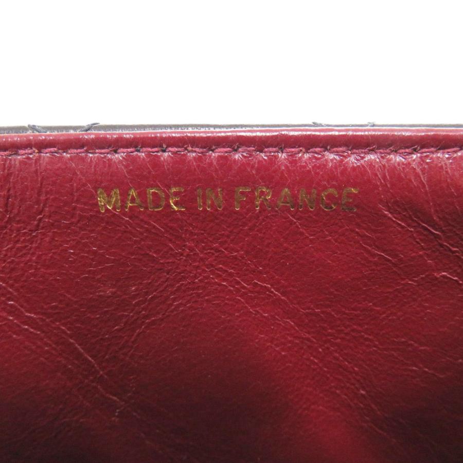 美品 シャネル ミニマトラッセ ラムスキン レザー ブラック ショルダーバッグ  黒 0557 CHANELの画像