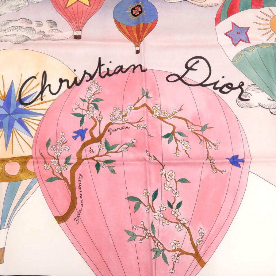 Christian Dior バラ　気球　スカーフ Christian Dior バラ 気球 スカーフ