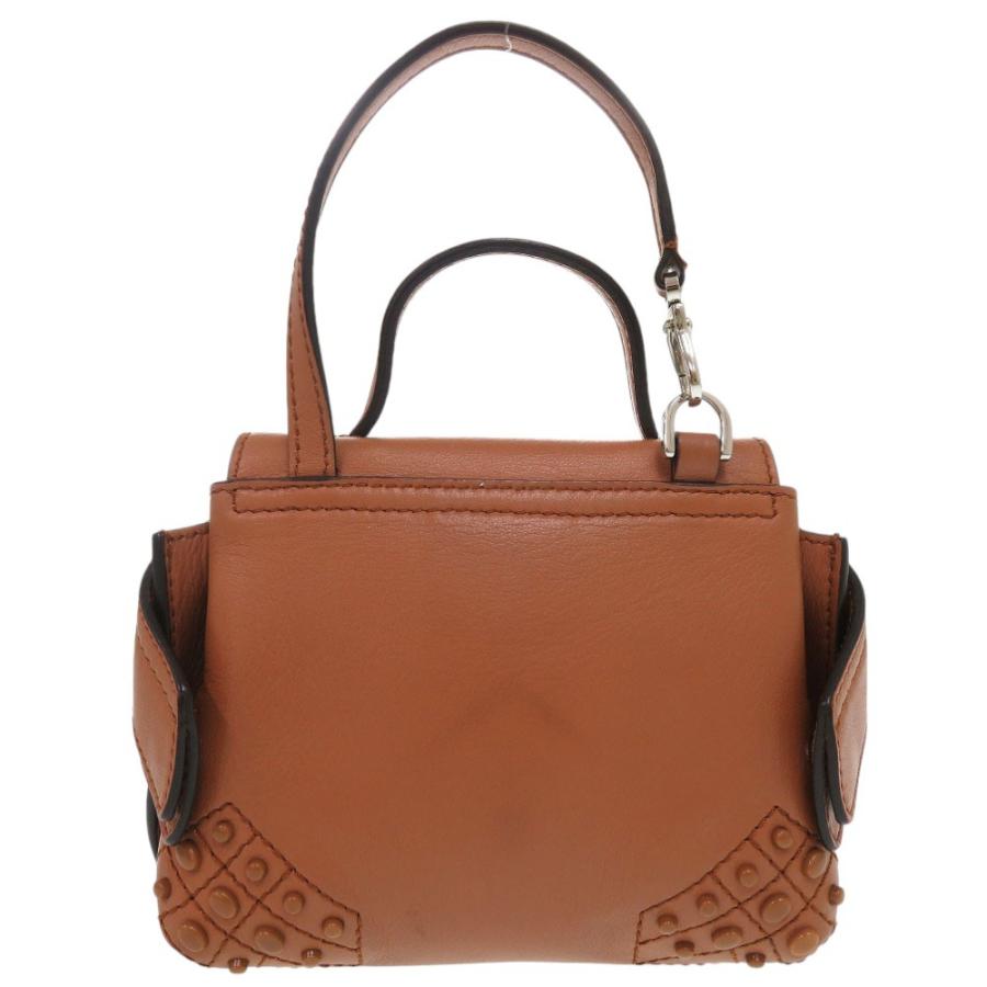 トッズ 2WAY マイクロ ウェーブバッグ ハンドバッグ ショルダーバッグ