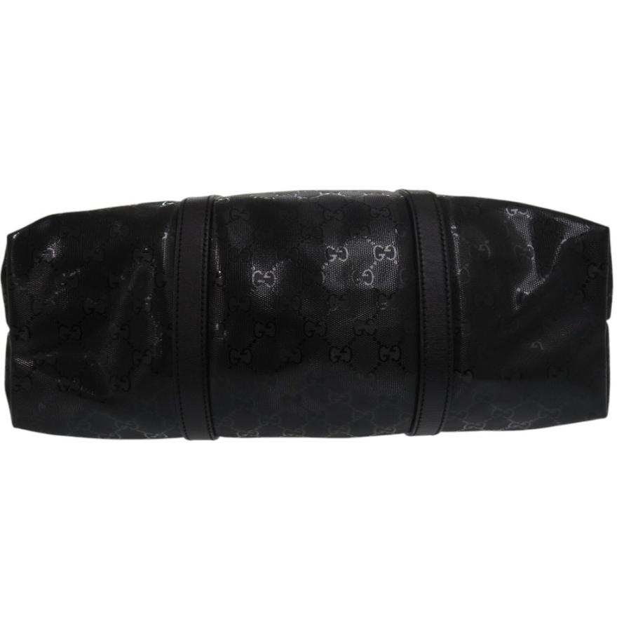 GUCCI グッチ バッグ GGインプリメ トートバッグ ブラック PVC/レザー ﾊﾞｯｸﾞ 223668 トートバッグ_x000D_
 レザー/PVCコーティングキャンバス ブラック メンズ【中古】472 GUCCI（グッチ） 美品 GG インプリメ 223668 PVC ブラック トート