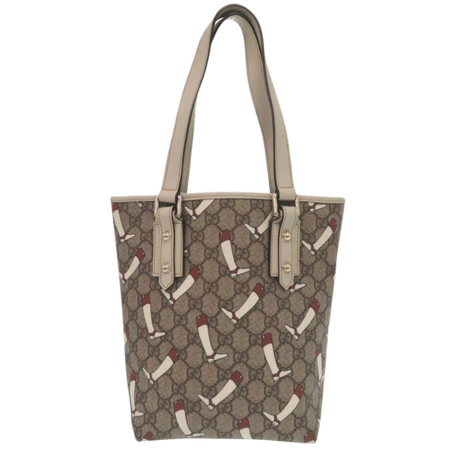 GUCCI（グッチ） 美品 GG柄 トートバッグ PVC ブーツ柄 GGスプリーム