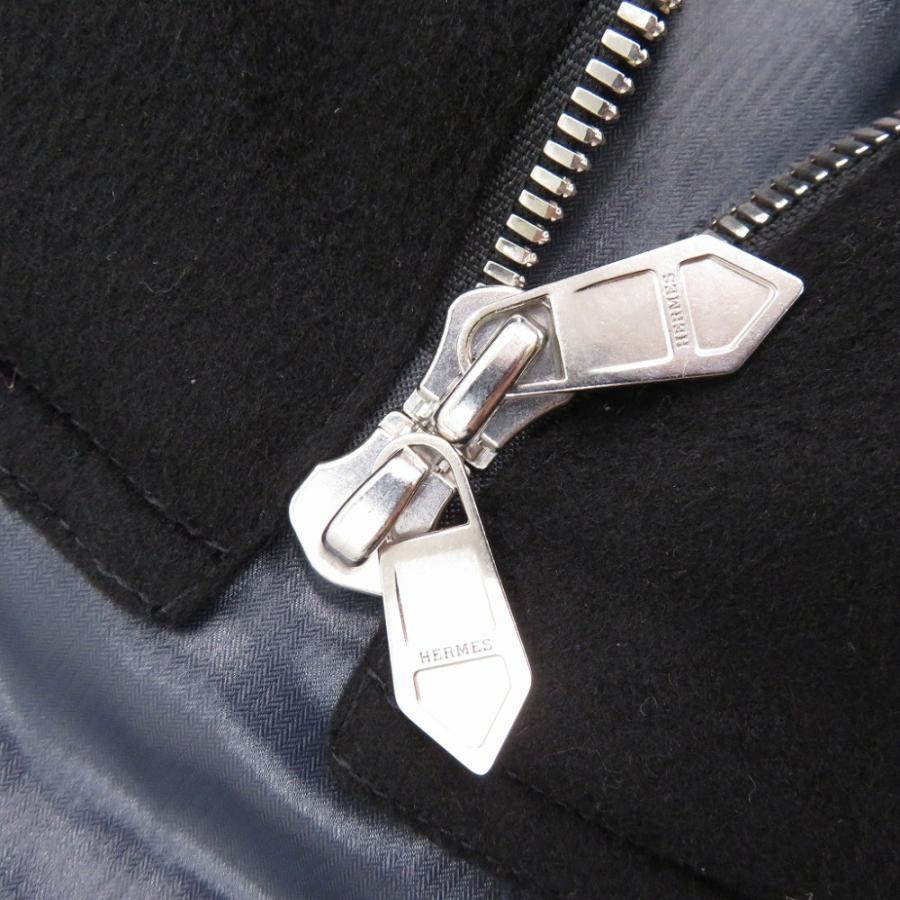 未使用 エルメス カシミヤ ダウンベスト カシミヤ/ナイロン ブラック サイズ46 黒 0429 HERMES メンズの画像