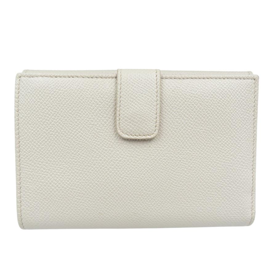 美品ブルガリ282431レザー ゴールド金具 ホワイト白 Wホック 三つ折り財布 BVLGARI 美品 ブルガリ 282431 レザー ゴールド金具 ホワイト 白