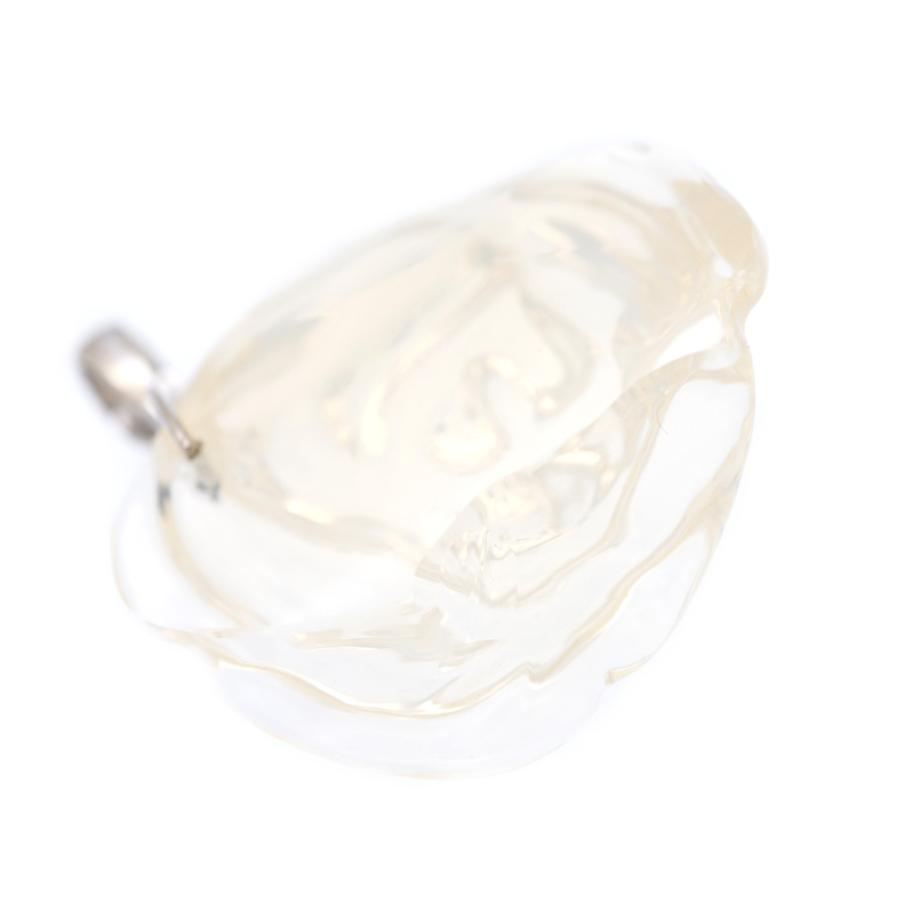 美品 天然オパール109.08ct / ダイヤ0.04ct / K18WG ペンダント トップ ホワイトゴールド/オパール/ダイヤモンド ジュエリー 0060_3