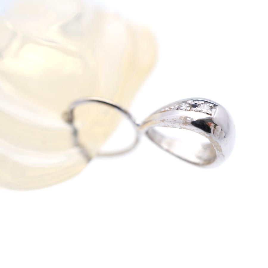美品 天然オパール109.08ct / ダイヤ0.04ct / K18WG ペンダント トップ ホワイトゴールド/オパール/ダイヤモンド ジュエリー 0060_6