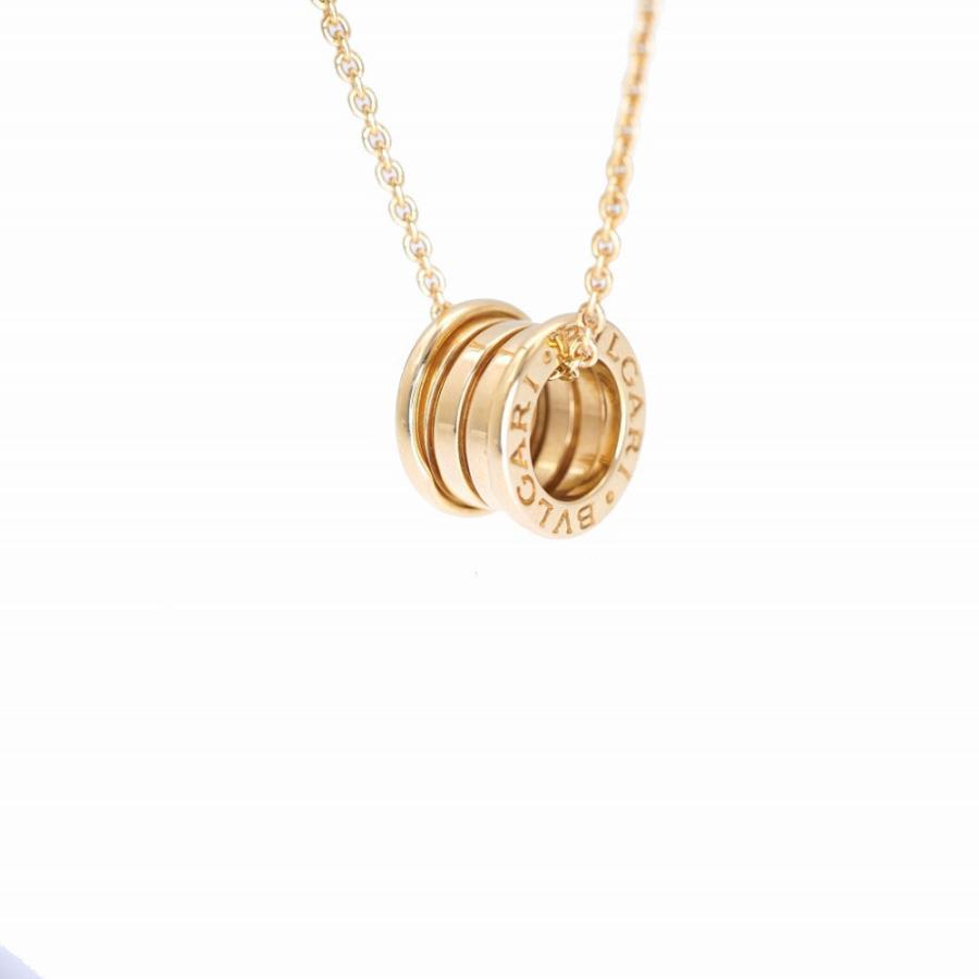 BVLGARI 美品 ブルガリ B-ZERO1 750YG ネックレス ビーゼロワン K18YG 