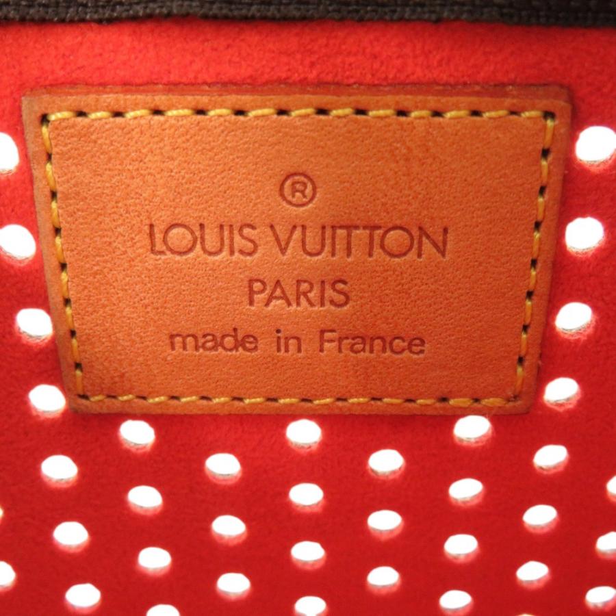 美品 ルイ ヴィトン ポシェットプラット モノグラムペルフォ M95187 オランジュ ポーチ LV 0280 LOUIS VUITTON_4