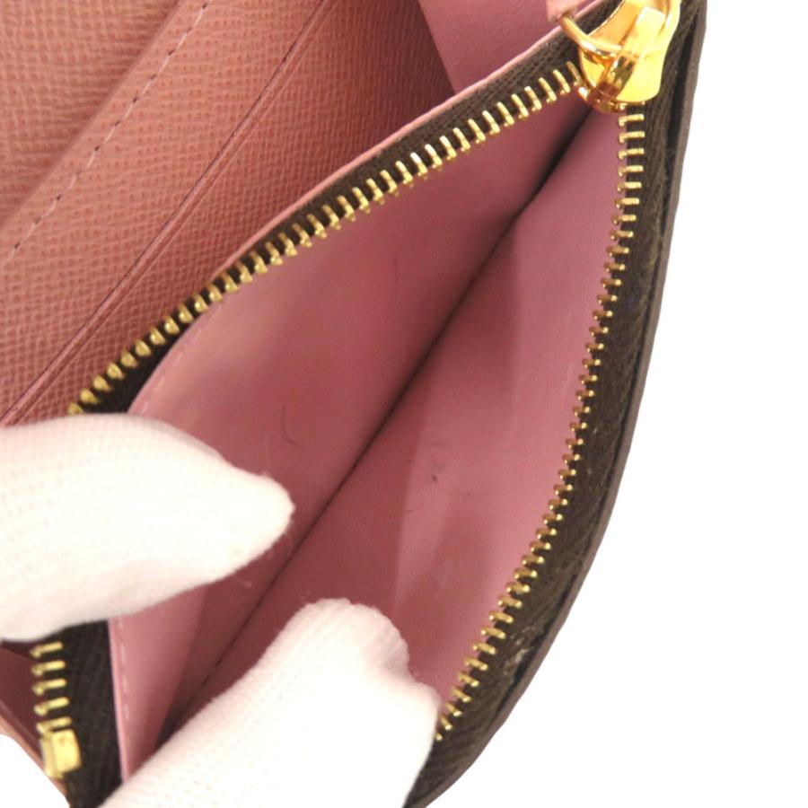 【極美品】ルイヴィトン モノグラム ポルトモネロザリ ローズバレリーヌ お財布 LOUIS VUITTON（ルイ・ヴィトン） 財布 モノグラム レディース 3つ折り
