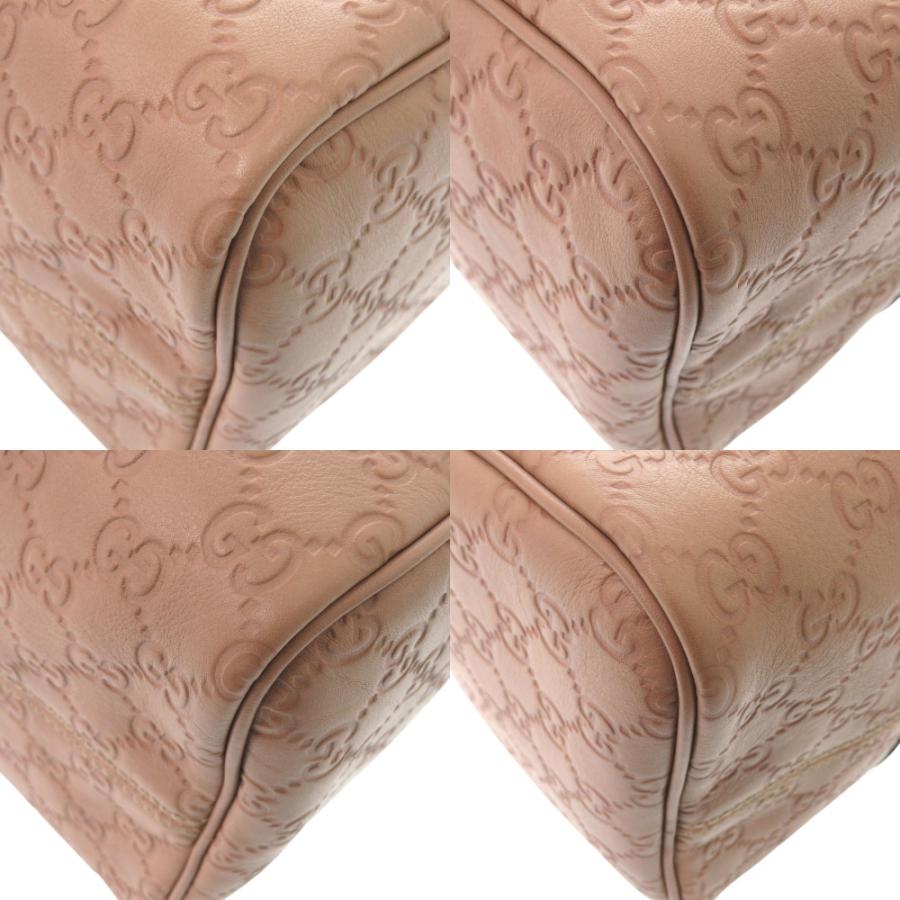 GUCCI（グッチ） 新品同様 マイクログッチシマ 449646 レザー ピンク
