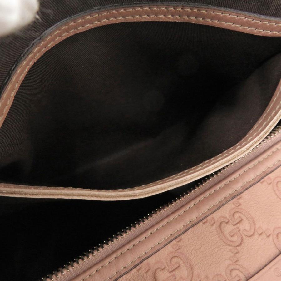 GUCCI（グッチ） 新品同様 マイクログッチシマ 449646 レザー ピンク