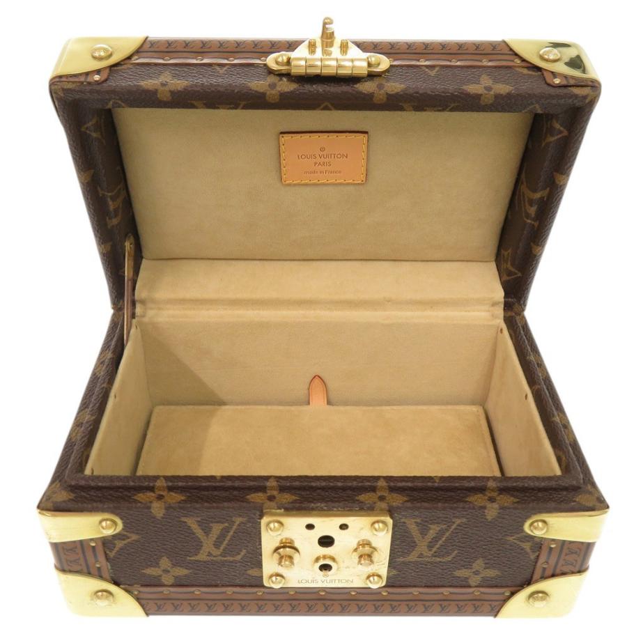 美品 ルイ ヴィトン コフレ トレゾール20 モノグラム ブラウン ジュエリーボックス LV 1447 LOUIS VUITTONの画像