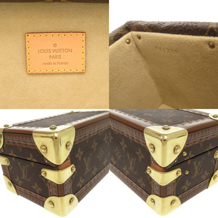 美品 ルイ ヴィトン コフレ トレゾール20 モノグラム ブラウン ジュエリーボックス LV 1447 LOUIS VUITTONの画像