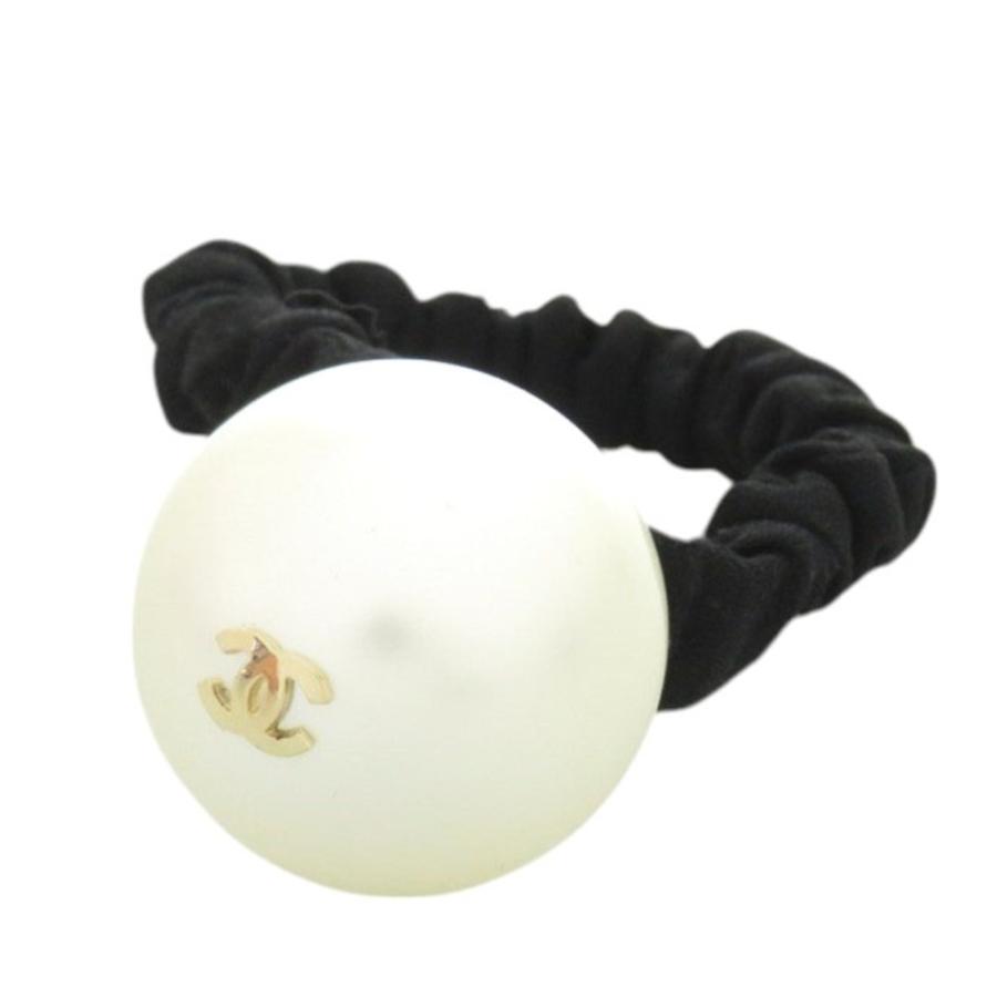 【未使用品】CHANEL シャネル パール CC ココマーク シュシュ CHANEL（シャネル） 美品 ココマーク ヘアゴム シュシュ フェイク