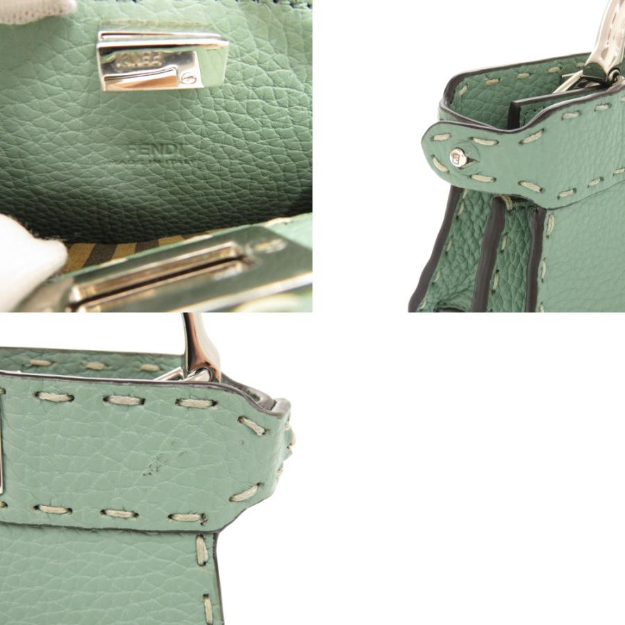 フェンディ FENDI ショルダーバッグ ピーカブー アイシーユー マイクロ パイソン 7AS106 グリーン FENDI - フェンディ FENDI ショルダーバッグ ピーカブー アイシーユー