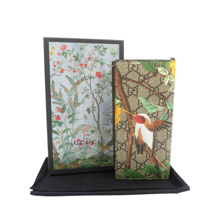 美品　GUCCI グッチ 長財布 スプリーム ティアン バード　正規品 GUCCI（グッチ） 未使用 ティアン 427011 バード 鳥 GGスプリーム