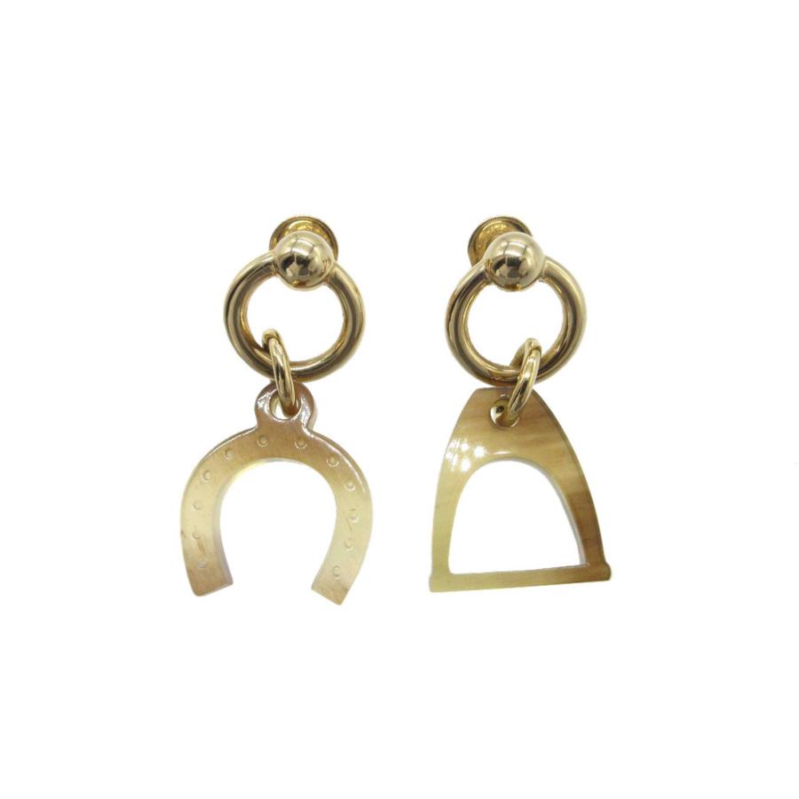 HERMES エルメス ピアス バッファローホーン アミュレット エスケトル 2147300405857_01.jpg