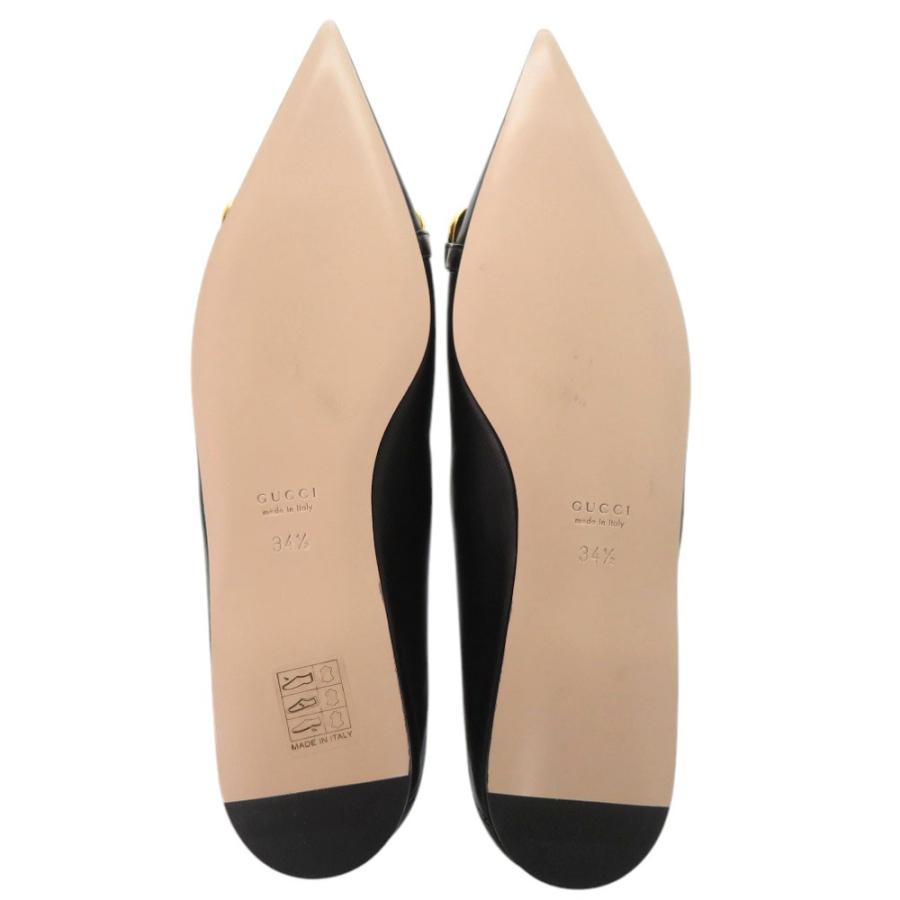 未使用GUCCI / グッチ ホースビット フラット パンプスヨルダン7.5B GUCCI（グッチ） 未使用品 ホースビット フラットシューズ ポイン