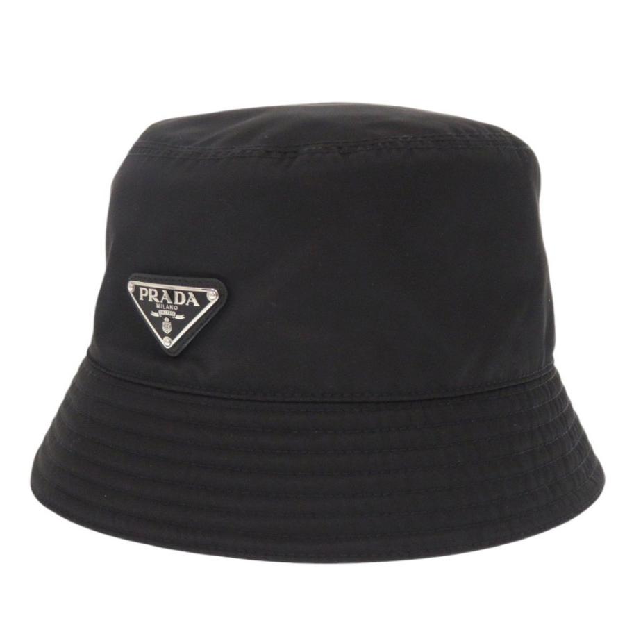 PRADA バケットハット バケハ ブラック 黒 SMサイズ