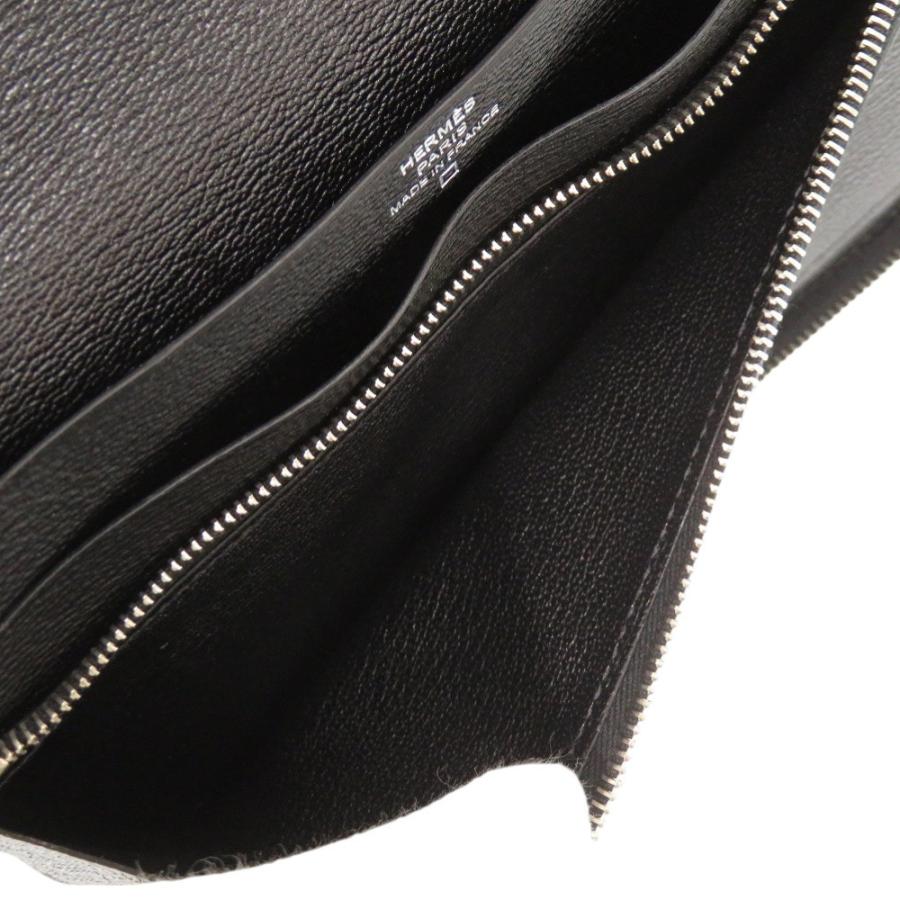 HERMES 美品 エルメス アザップ コンバイン アリゲーター ブラック T