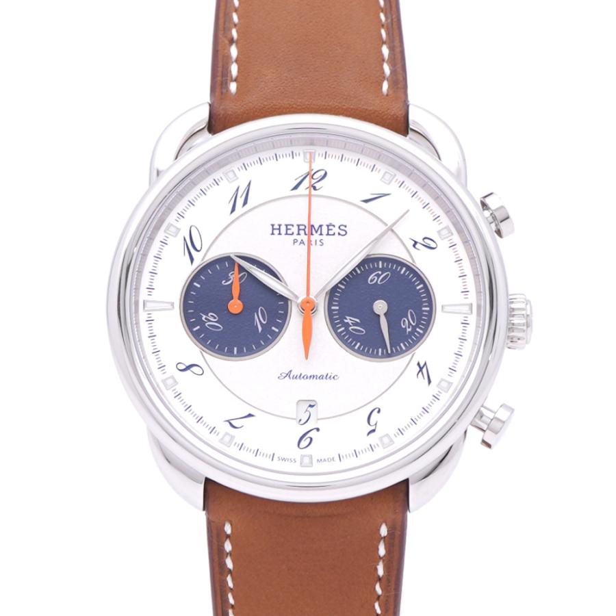 HERMES 自動巻き時計 ステンレス アルソー HERMES 未使用品 エルメス 自動巻き アルソー クロノグラフ 42mm