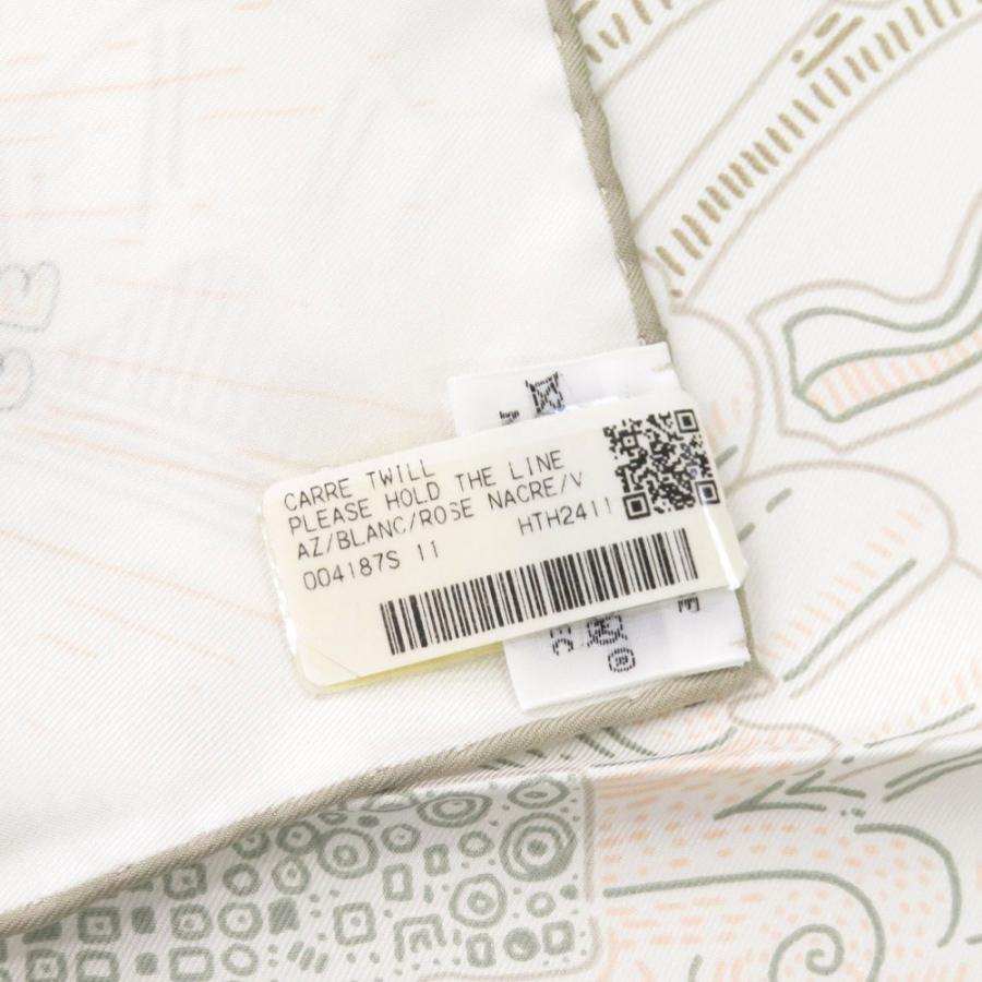 HERMES 未使用品 エルメス カレ90 プリーズ ホールド ザ ライン  