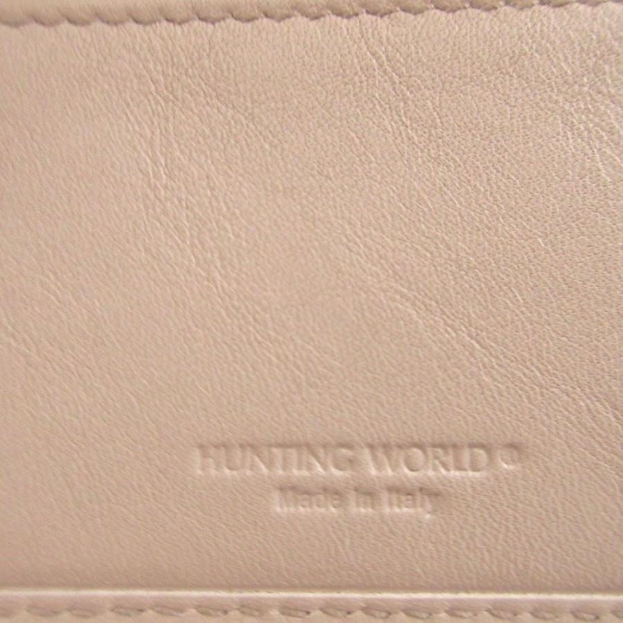 未使用 ハンティングワールド アイリー レザー アイボリー パスケース カードケース 0521 HUNTING WORLD_6