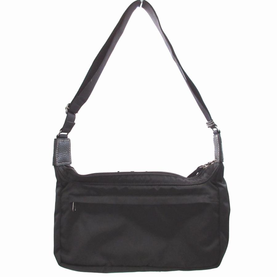 PORTER 美品 ポーター ナイロン レザー ブラック 黒 ショルダーバッグ