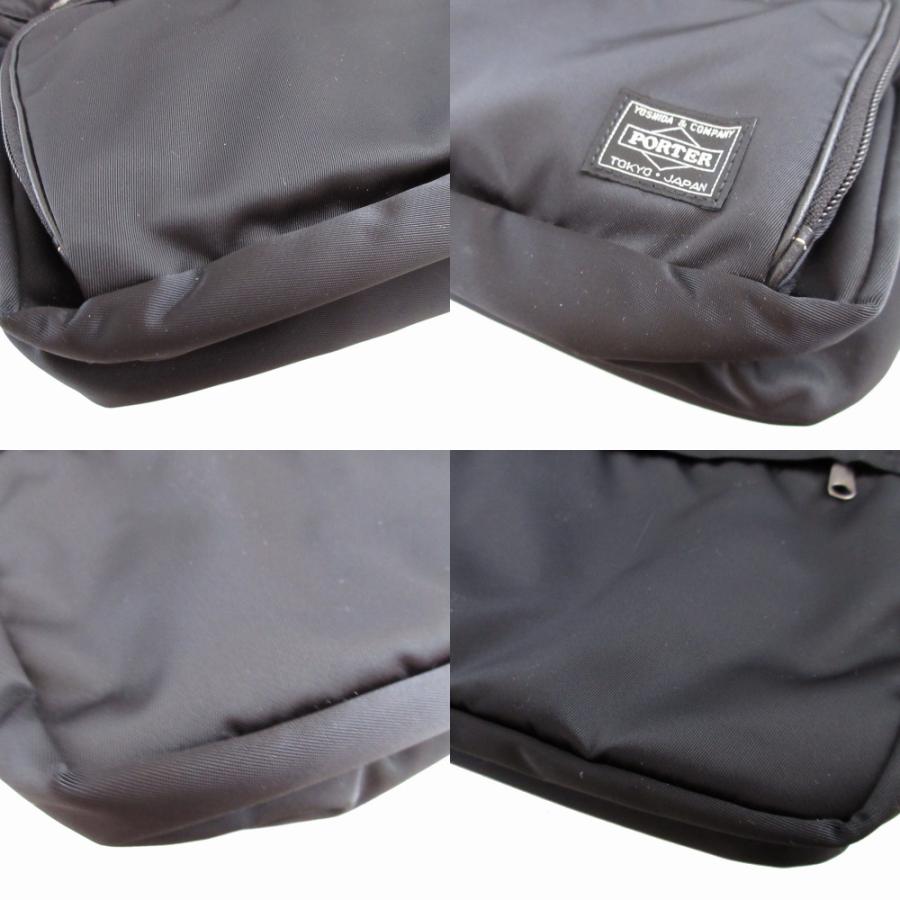PORTER 美品 ポーター ナイロン レザー ブラック 黒 ショルダーバッグ