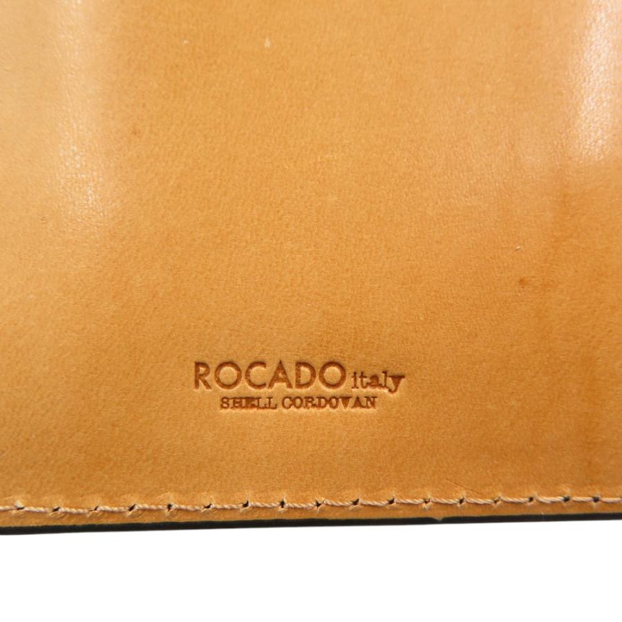 未使用 ロカド シェルコードバン イタリア馬革 ブラック 二つ折り 長