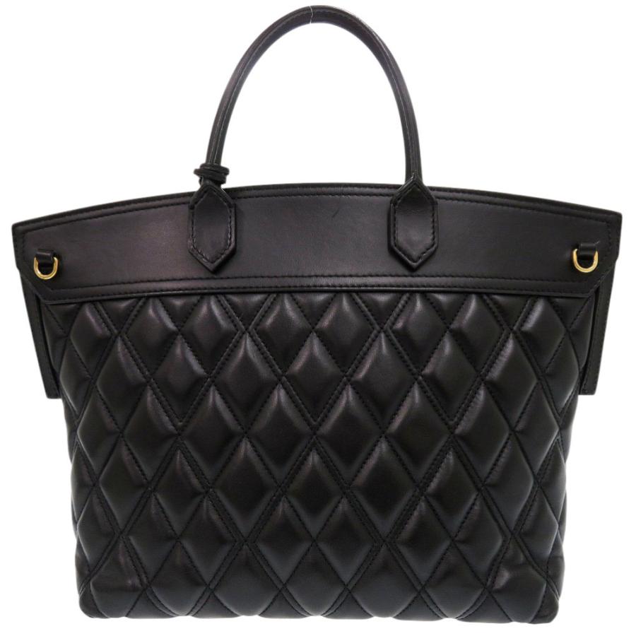 BURBERRY ハンドバッグ BURBERRY バーバリー レザー ブラック 2WAY ハンドバッグ