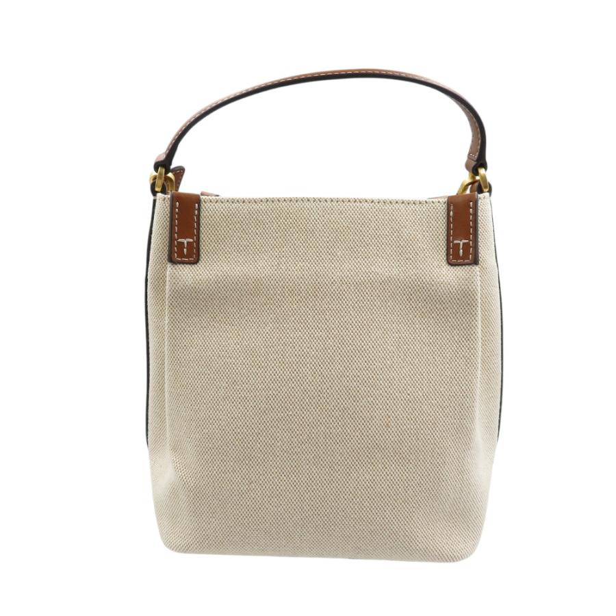 TORY BURCH（トリーバーチ） 新品同様 キャンバス レザー ゴールド金具