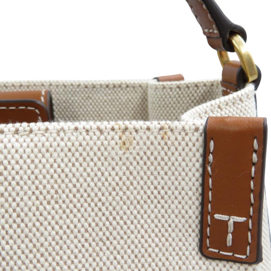 TORY BURCH（トリーバーチ） 新品同様 キャンバス レザー ゴールド金具