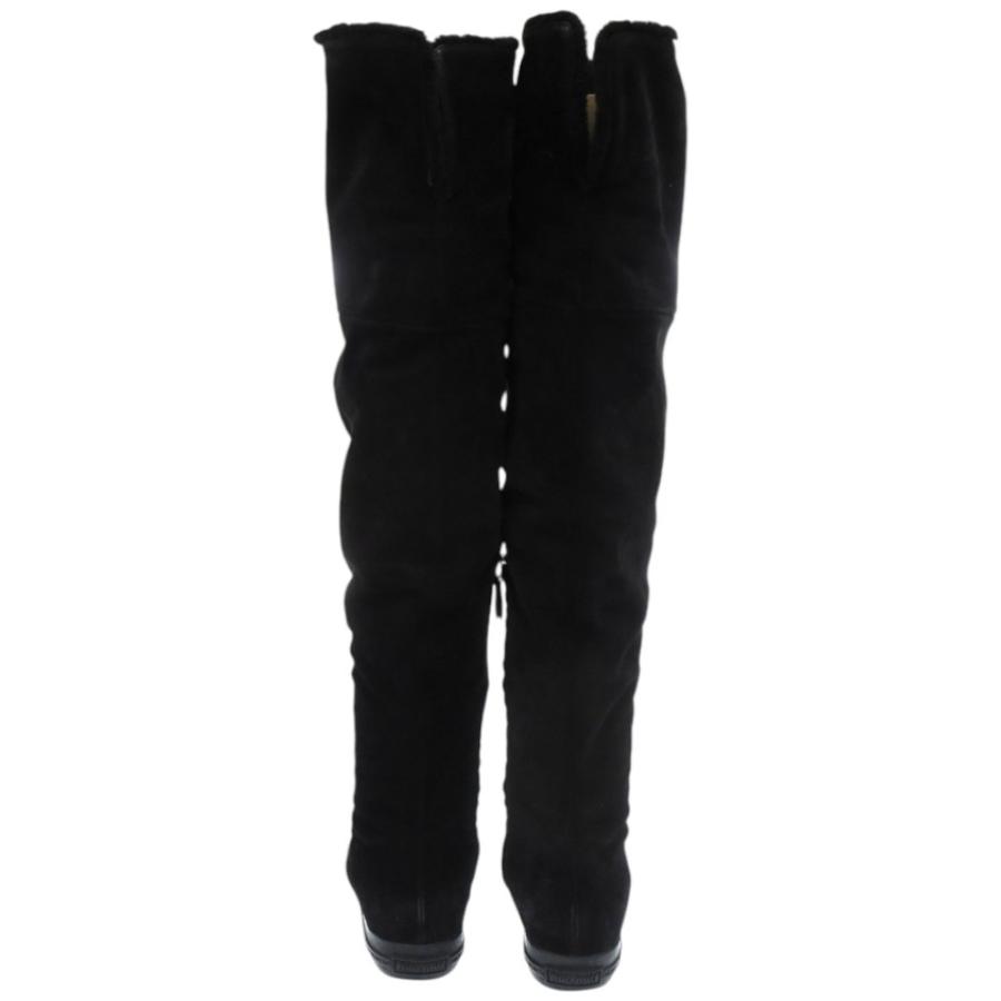 miu miu 黒 ムートンブーツ miu miu（ミュウミュウ） ムートンブーツ ビジュー ムートン 23.5cm