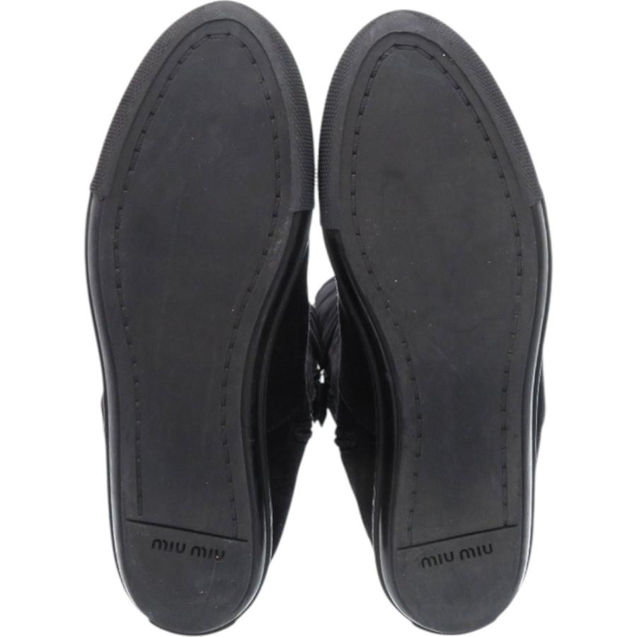 miu miu（ミュウミュウ） ムートンブーツ ビジュー ムートン 23.5cm