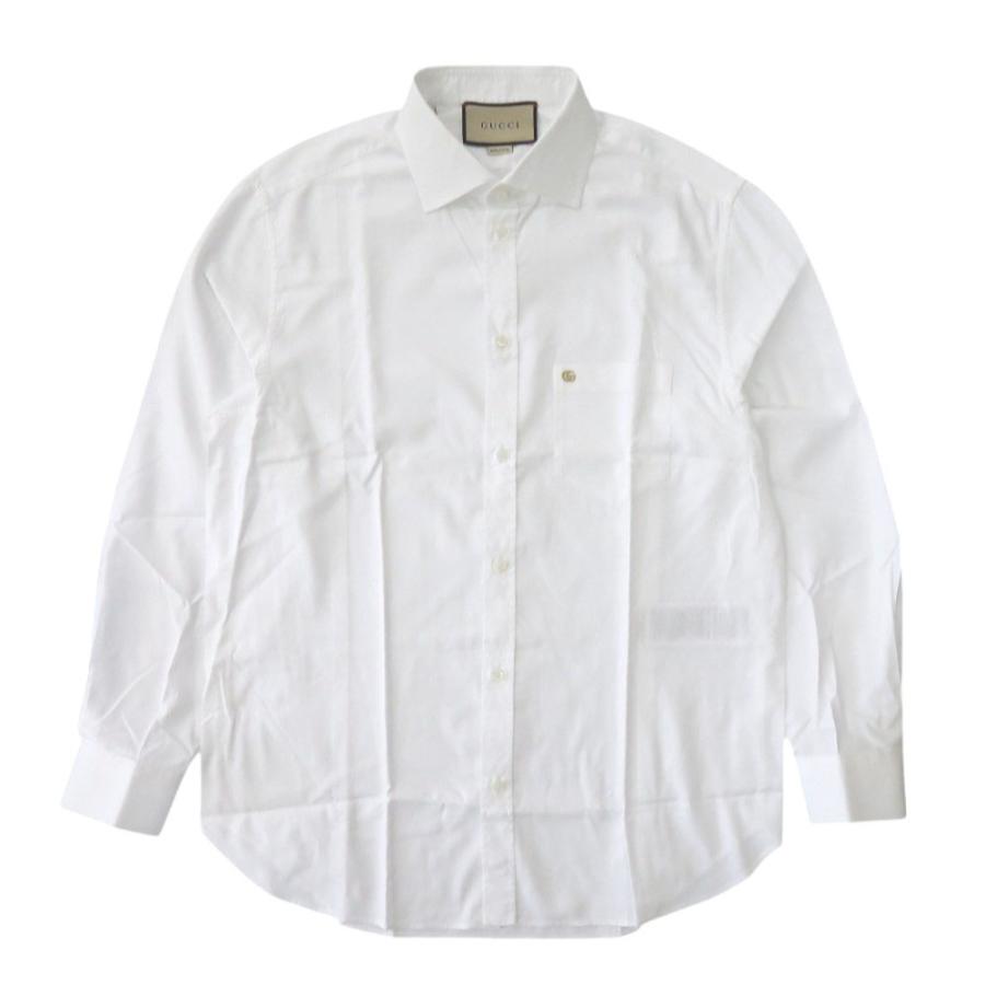GUCCI（グッチ） 未使用 ビジネスシャツ ロゴ刺繍 699560 ZAJOM