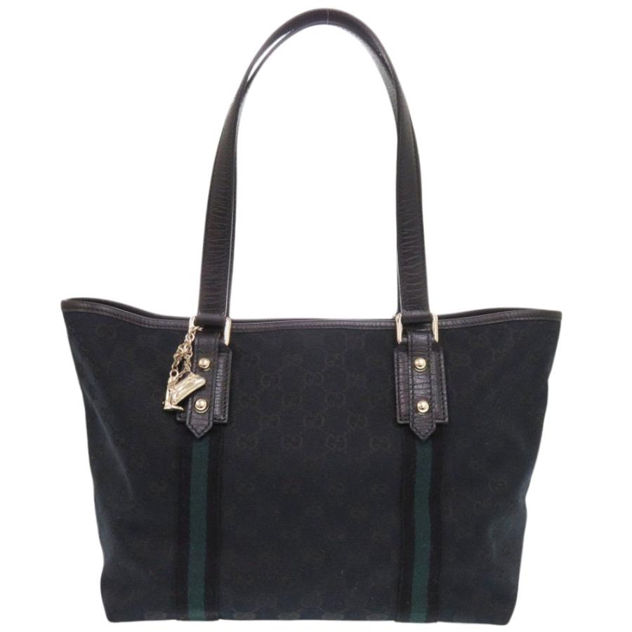 GUCCI（グッチ） 美品 137396 シェリーライン GG キャンバス ブラック