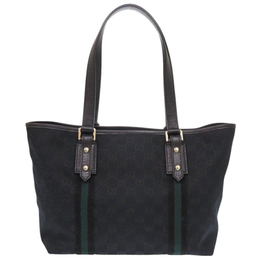 GUCCI（グッチ） 美品 137396 シェリーライン GG キャンバス ブラック
