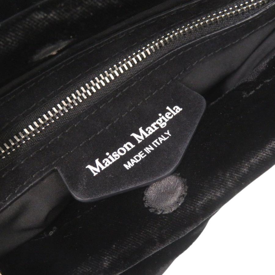メゾンマルジェラ バッグ グラムスラム SB1WG0049 ブラック 黒 ベロア メゾンマルジェラ バッグ グラムスラム SB1WG0049 ブラック 黒