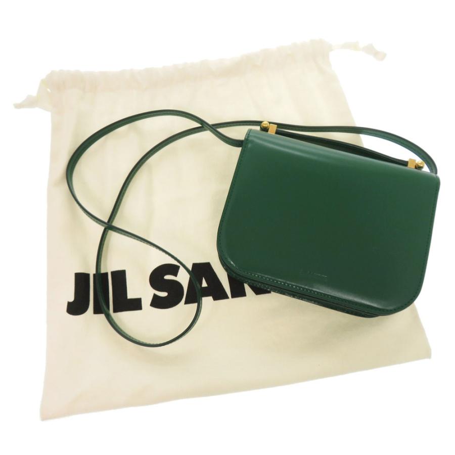 新品同様 ジルサンダー タオ レザー グリーン ショルダーバッグ 0312 JIL SANDER_1
