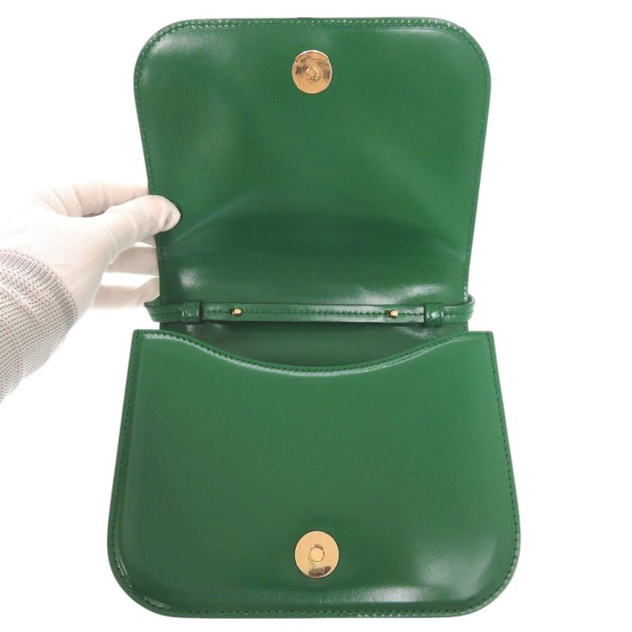 新品同様 ジルサンダー タオ レザー グリーン ショルダーバッグ 0312 JIL SANDER_6