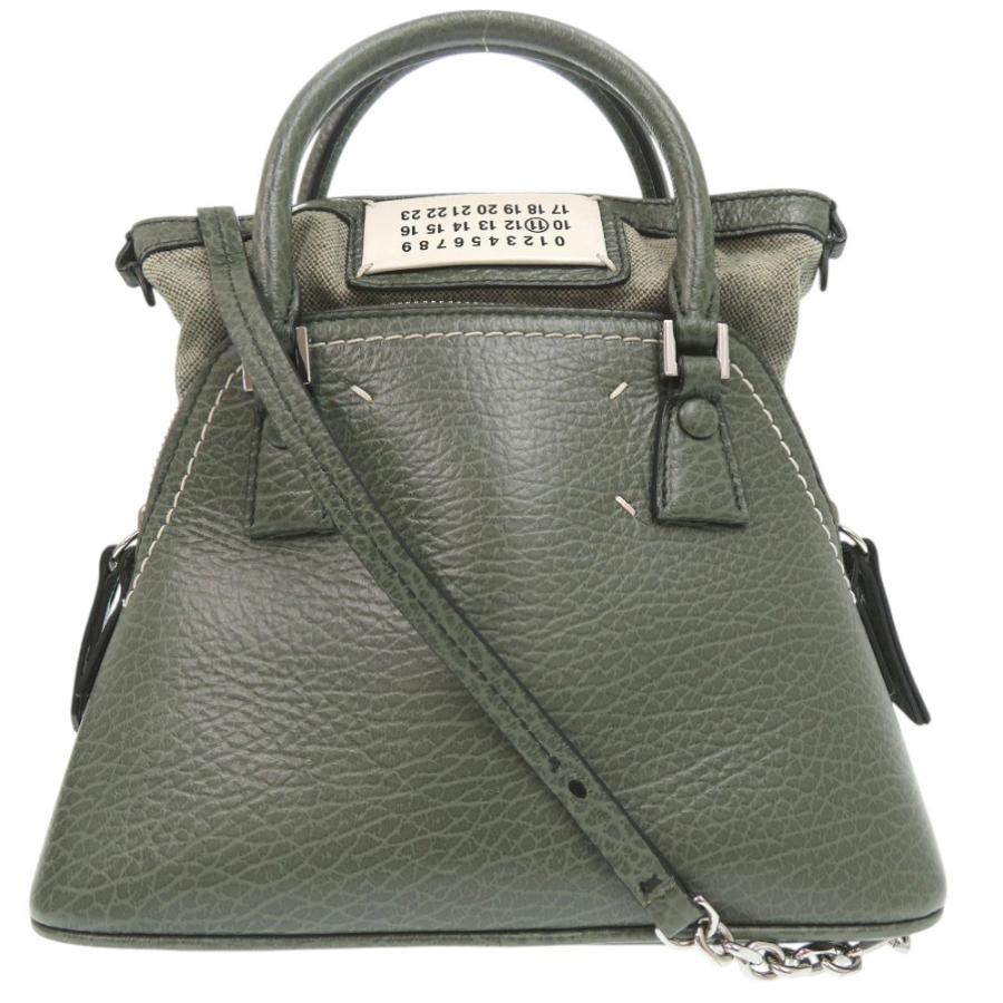 美品 メゾン マルジェラ 2WAY 5AC マイクロ ショルダーバッグ レザー