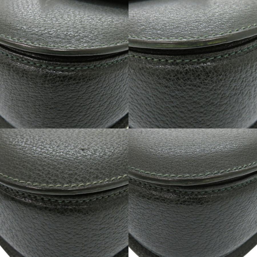 美品 グッチ バンブー 000 29 0633 レザー グリーン 2wayハンドバッグ 緑 0884 GUCCI