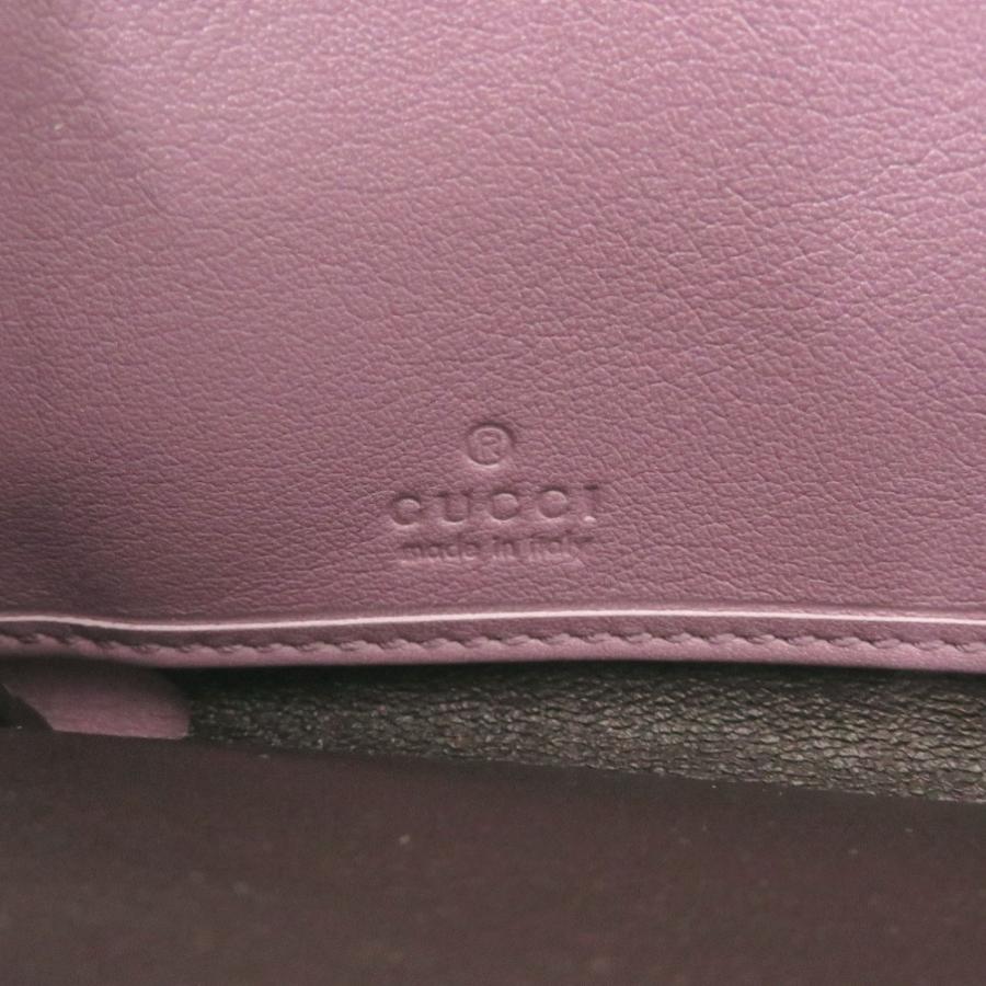 GUCCI（グッチ） ラウンドファスナー 374850 マットクロコ パープル 長