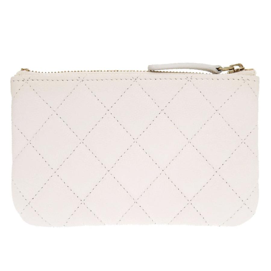 【美品】シャネル キャビアスキン ポーチ ココマーク ゴールド金具 ロゴ レザー CHANEL 美品 シャネル マトラッセ ココマーク キャビアスキン 28