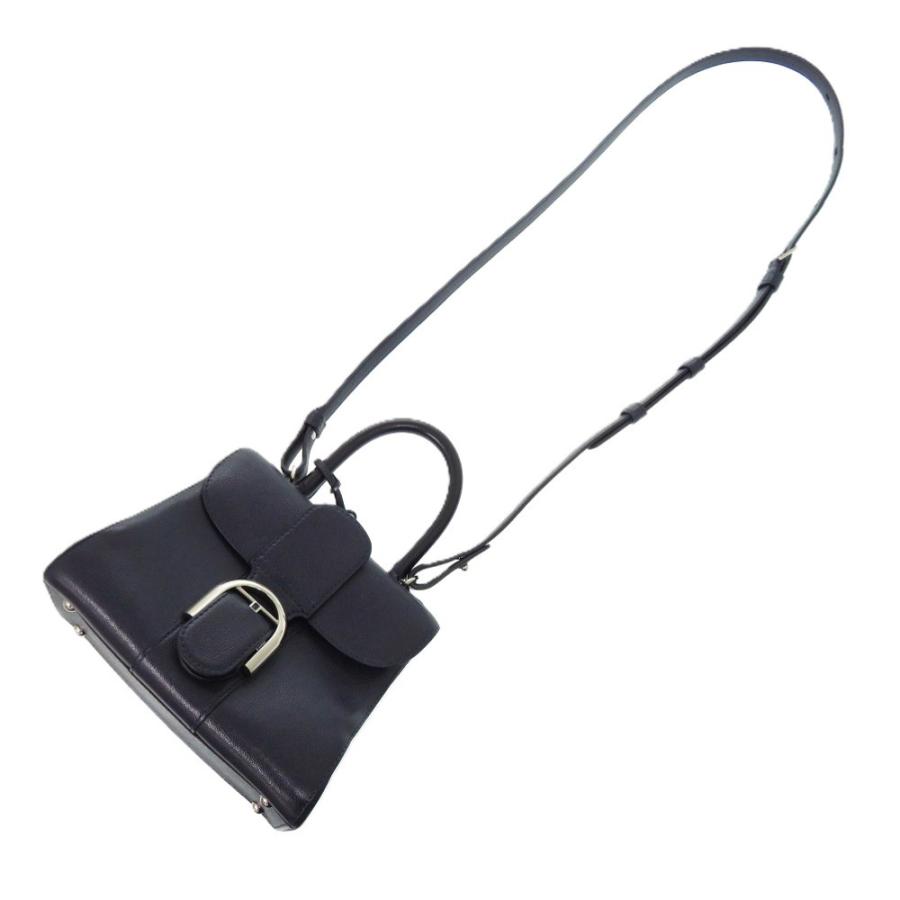 デルボー ブリヨン ミニ カーフ レザー ロデオカーフ インディゴ 紺