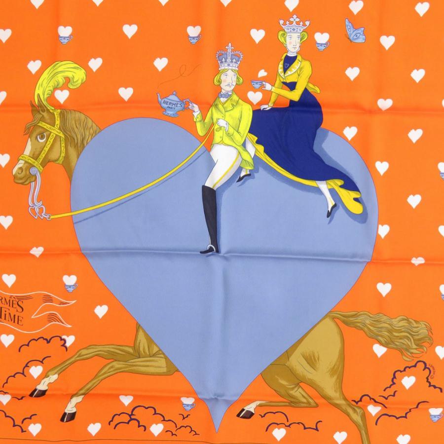 ★美品★エルメス カレ70 TEA TIME ティータイム　スカーフ HERMES エルメス スカーフ カレ70 シルクツイル ティータイム tea time