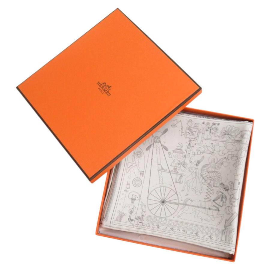 エルメス　hermes カレ60 ロボカバール　ダブルフェイス HERMES 未使用品 エルメス カレ60 ダブルフェイス ロボカバール シルク