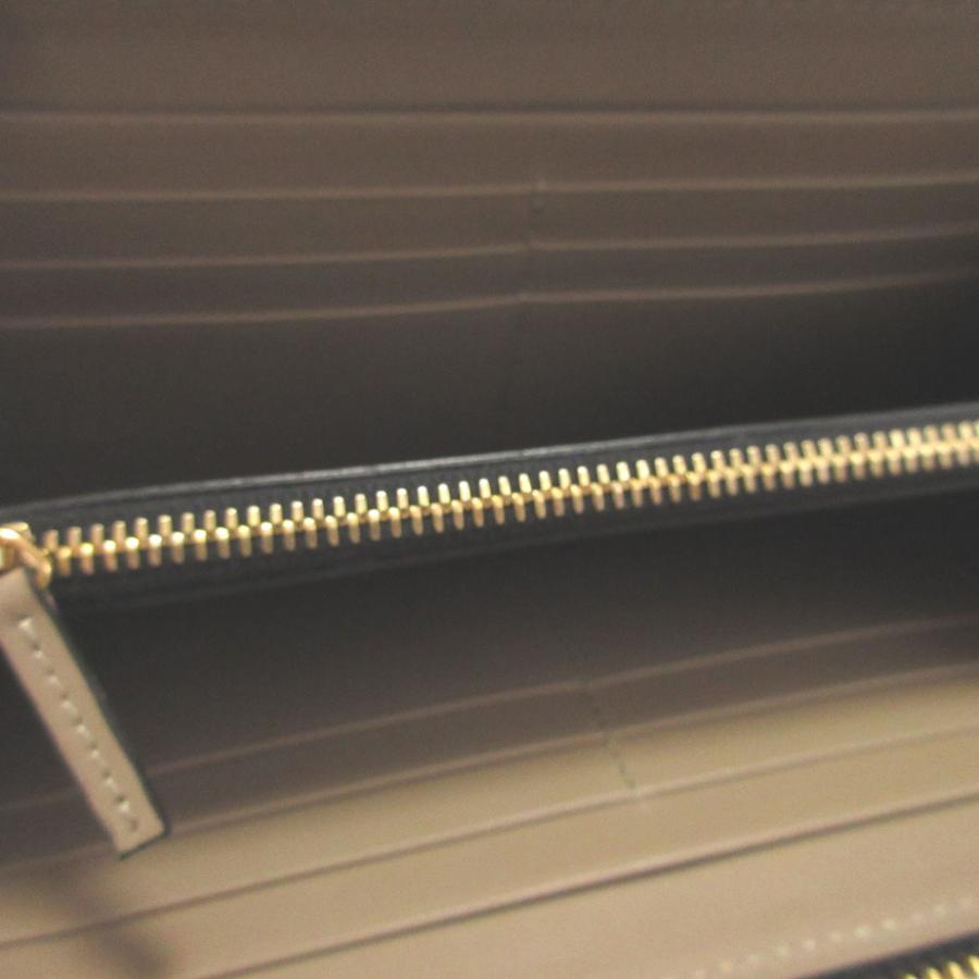 新品同様 ヴェルサーチ メデューサ レザー ベージュ ラウンド  