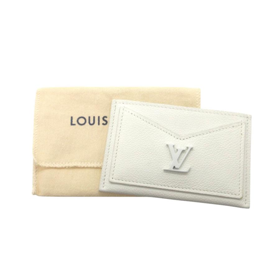 新品同様 ルイ ヴィトン ポルトカルト ロックミー M68727 カードケース カーフレザー ホワイト LV 0371 LOUIS VUITTON_1